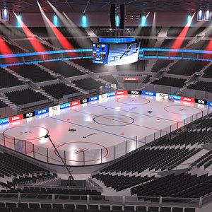 3D hockey arena model