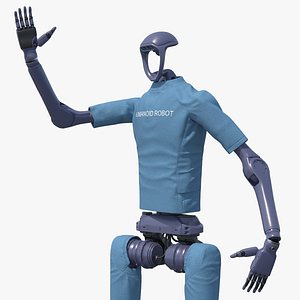 Humanoid Robot with Dexterous Hands Rigged