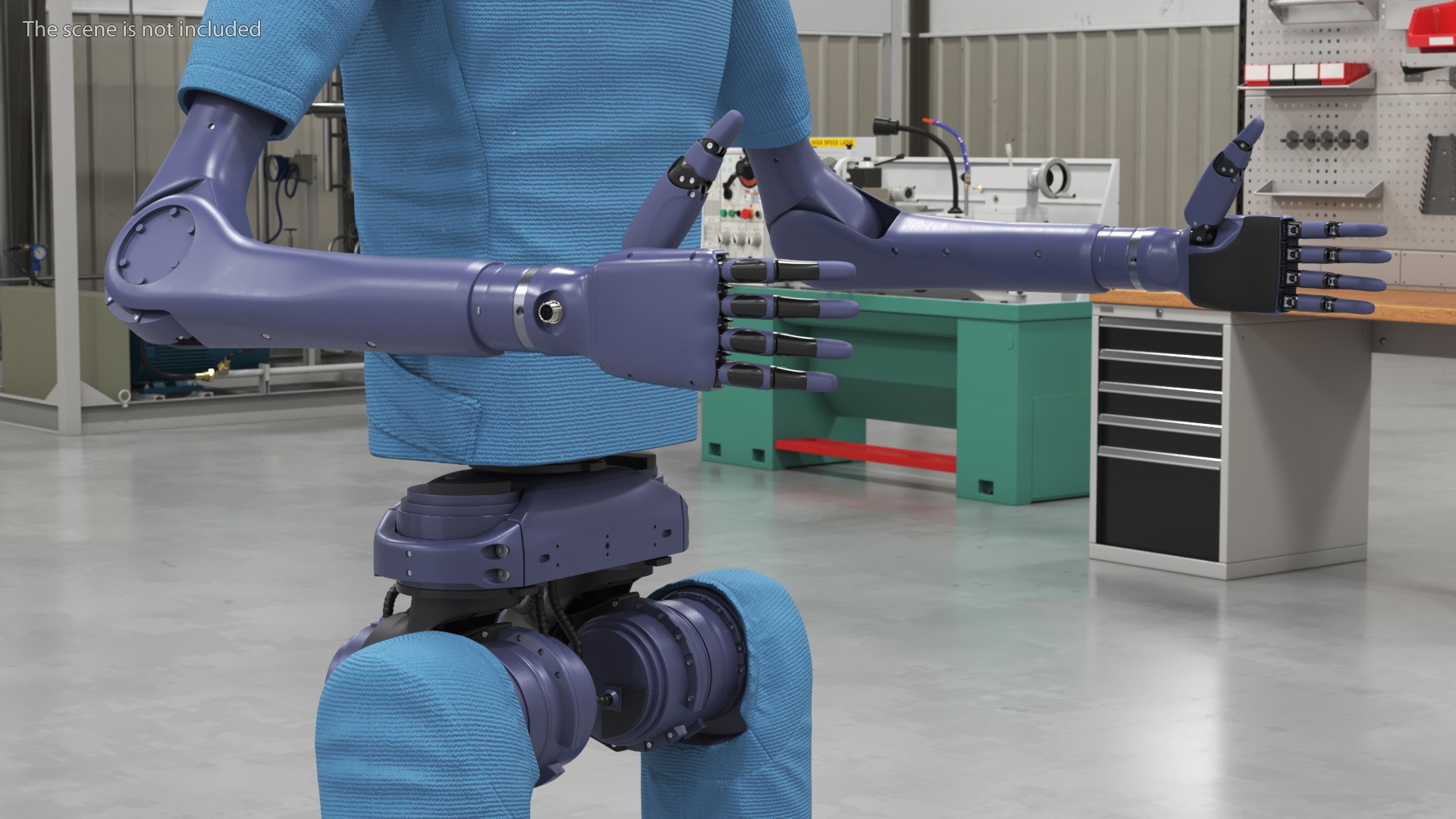 3D Humanoid Robot With Dexterous Hands Rigged - TurboSquid 2329722