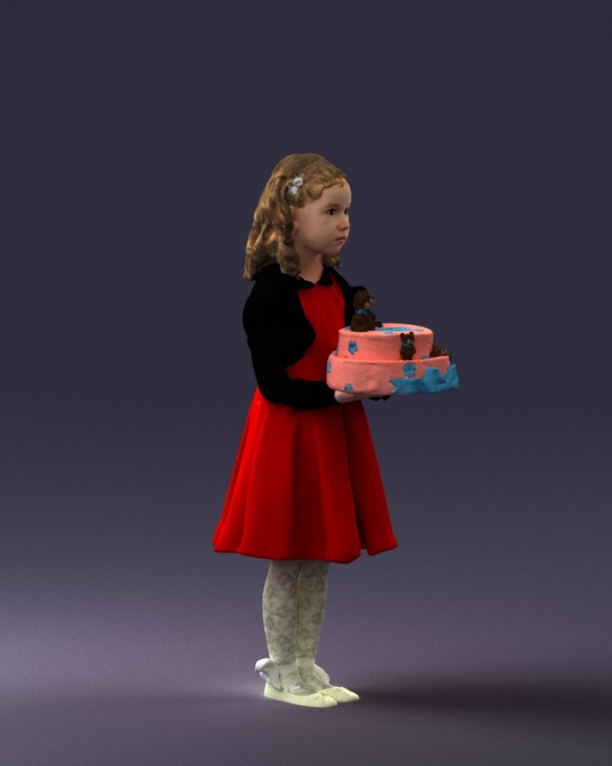 Girl Cake Model - TurboSquid 1516512