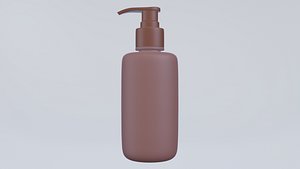 3D Modern Brown Dispenser Bottle - Liquid Soap and Lotion model