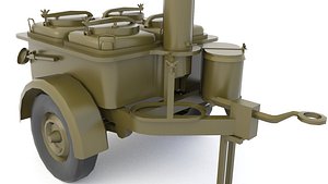 Trailer Military & Mobile Kitchen Lowpoly (1)