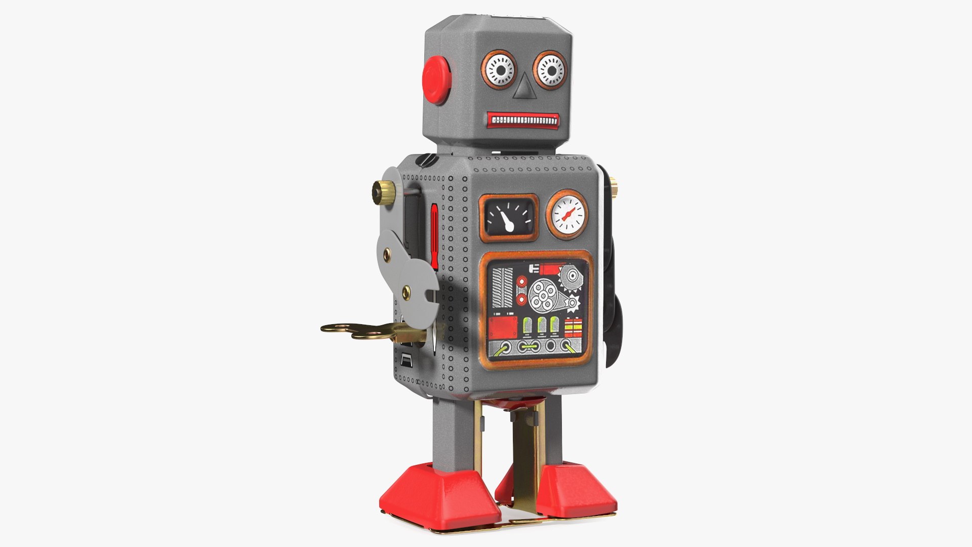 Udled nitrogen Herre venlig Tin Toy Retro Robot 3D model - TurboSquid 1848968