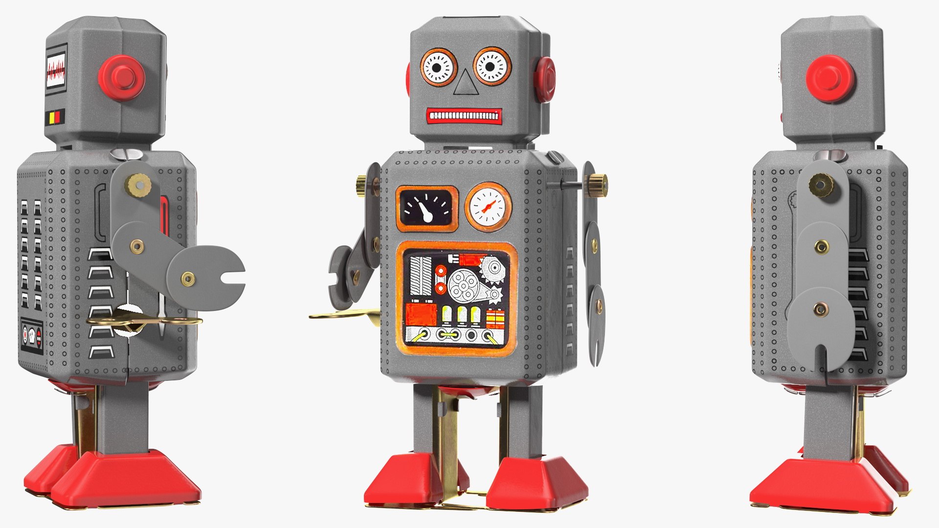 Tin Toy Retro Robot 3D Model - TurboSquid 1848968