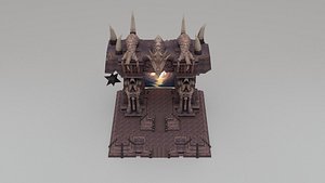 Mountain Architecture 3D Model 3D