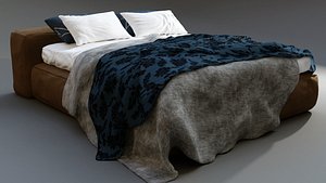 King Size Bed and Blanket