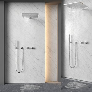 granite shower 04 white