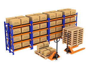 Download 3D Shelving Pallet SketchUp Models - TurboSquid