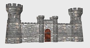 castle gate 3D model