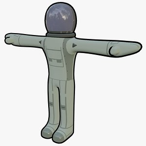 3D ANIMATED AND TEXTURED ASTRONAUT
