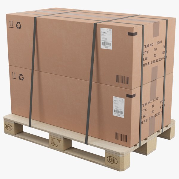 Pallet With Boxes 3D model - TurboSquid 1990978