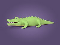 Cartoon Crocodile - Alligator