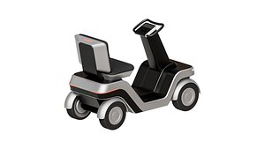 Urban Glide - The Future of Personal Mobility Low-poly 3D model 3D model