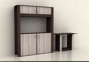 3d living room cabinet credenza