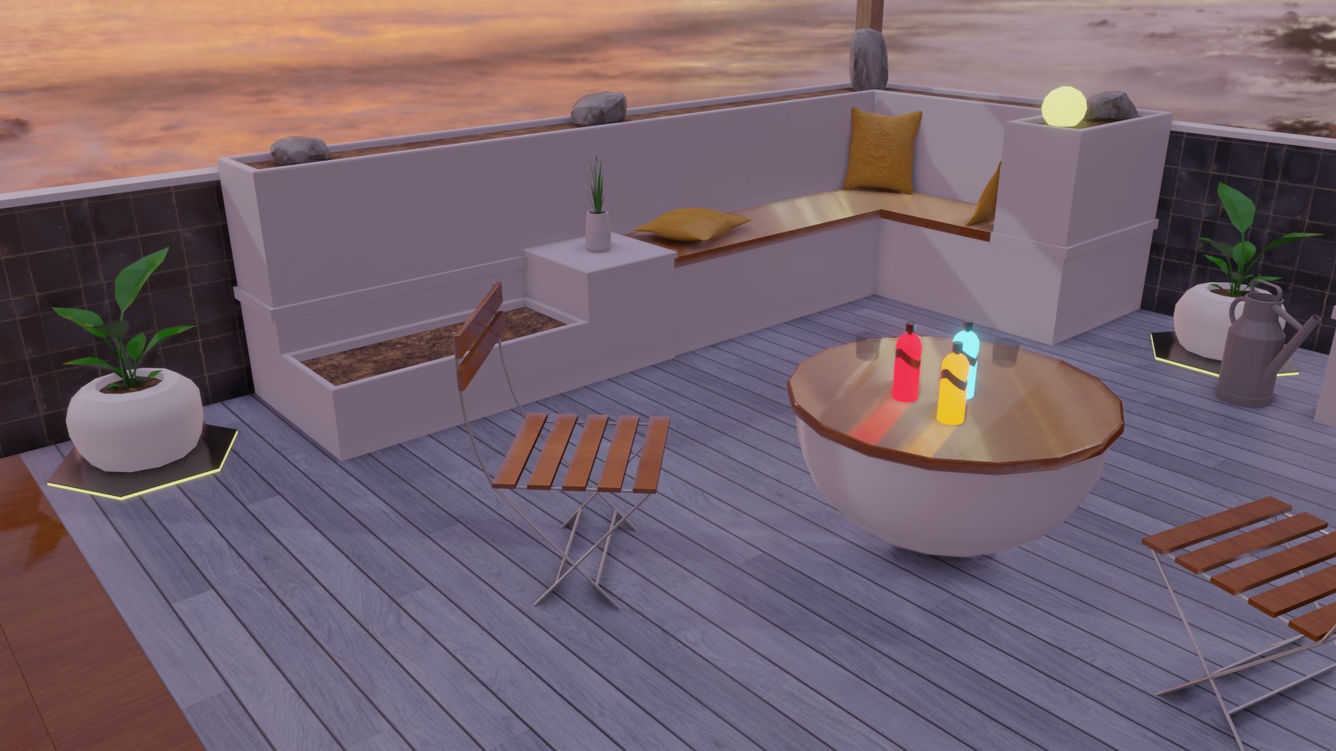 Metaverse Rooftop Bar 3D Model - TurboSquid 1892841