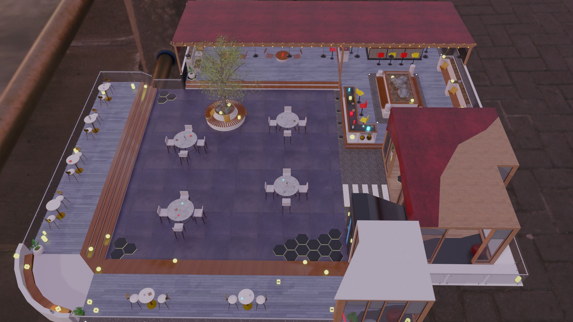 Metaverse Rooftop Bar 3D Model - TurboSquid 1892841