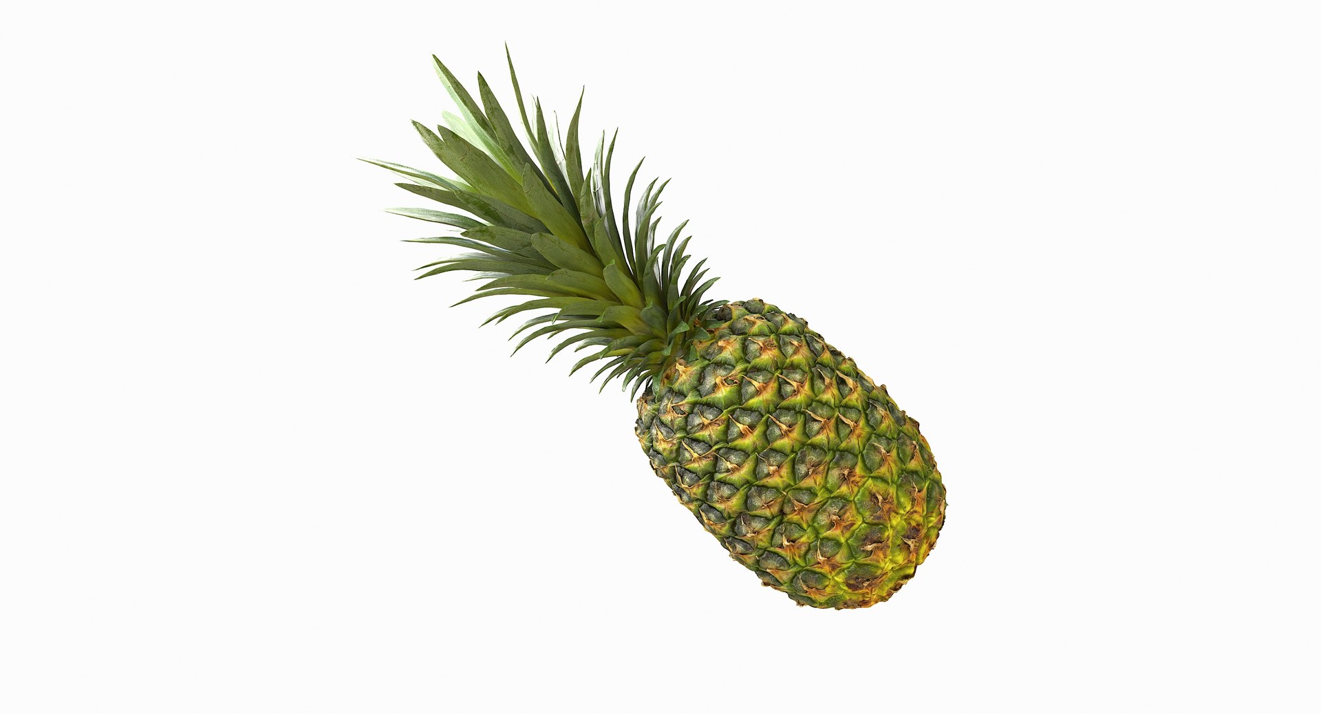 realistic 3D model https://p.turbosquid.com/ts-thumb/rU/af2gif/0AsjgzMw/pineapple_036/jpg/1550938456/1920x1080/fit_q87/c6f6882ec016d4ad83385a039b1cb0e0ee1e8107/pineapple_036.jpg