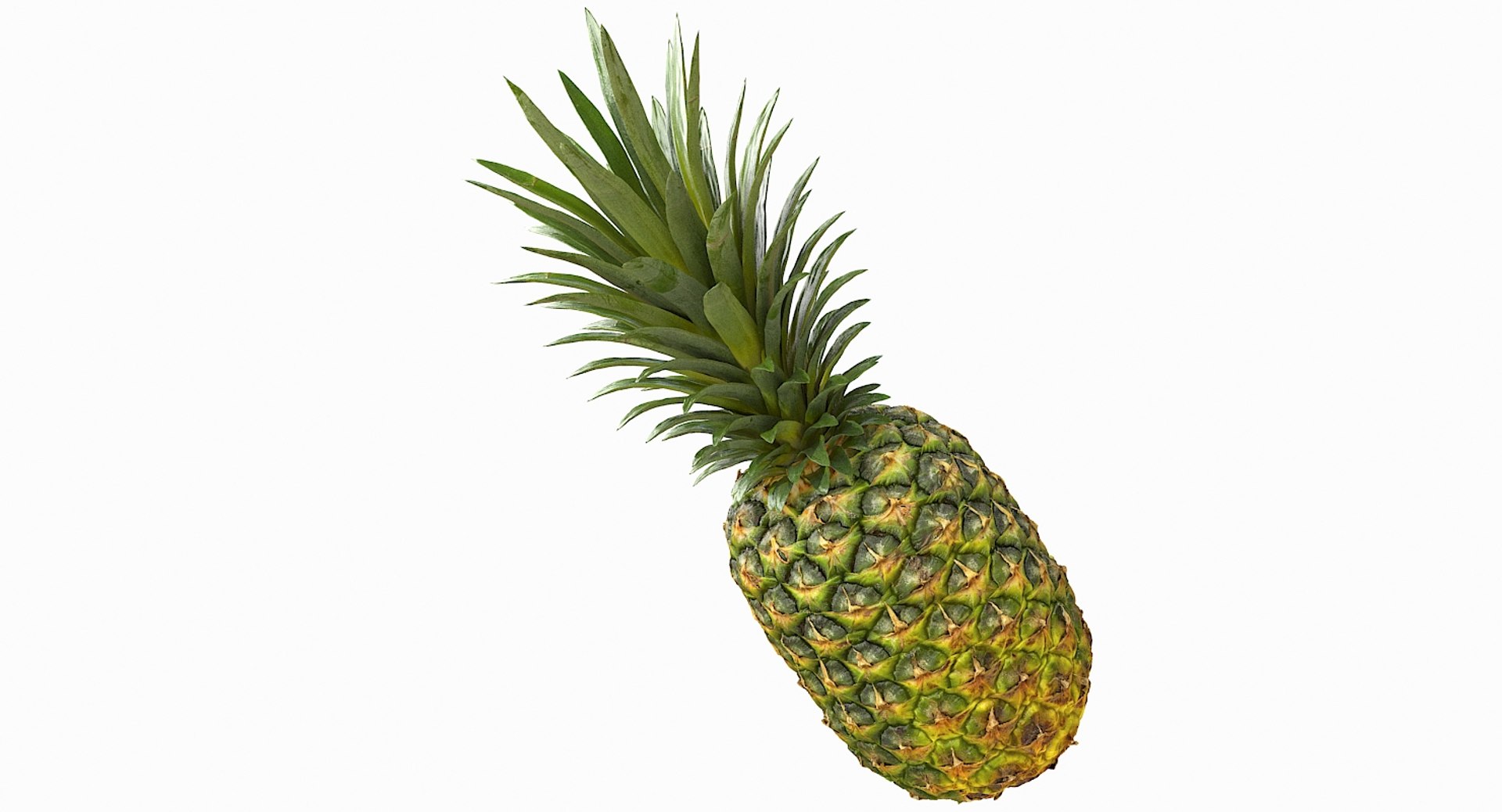 realistic 3D model https://p.turbosquid.com/ts-thumb/rU/af2gif/FKKkSgWS/pineapple_059/jpg/1550938456/1920x1080/fit_q87/3b342962a519e281f4994a67fbaa4ae737ba6897/pineapple_059.jpg