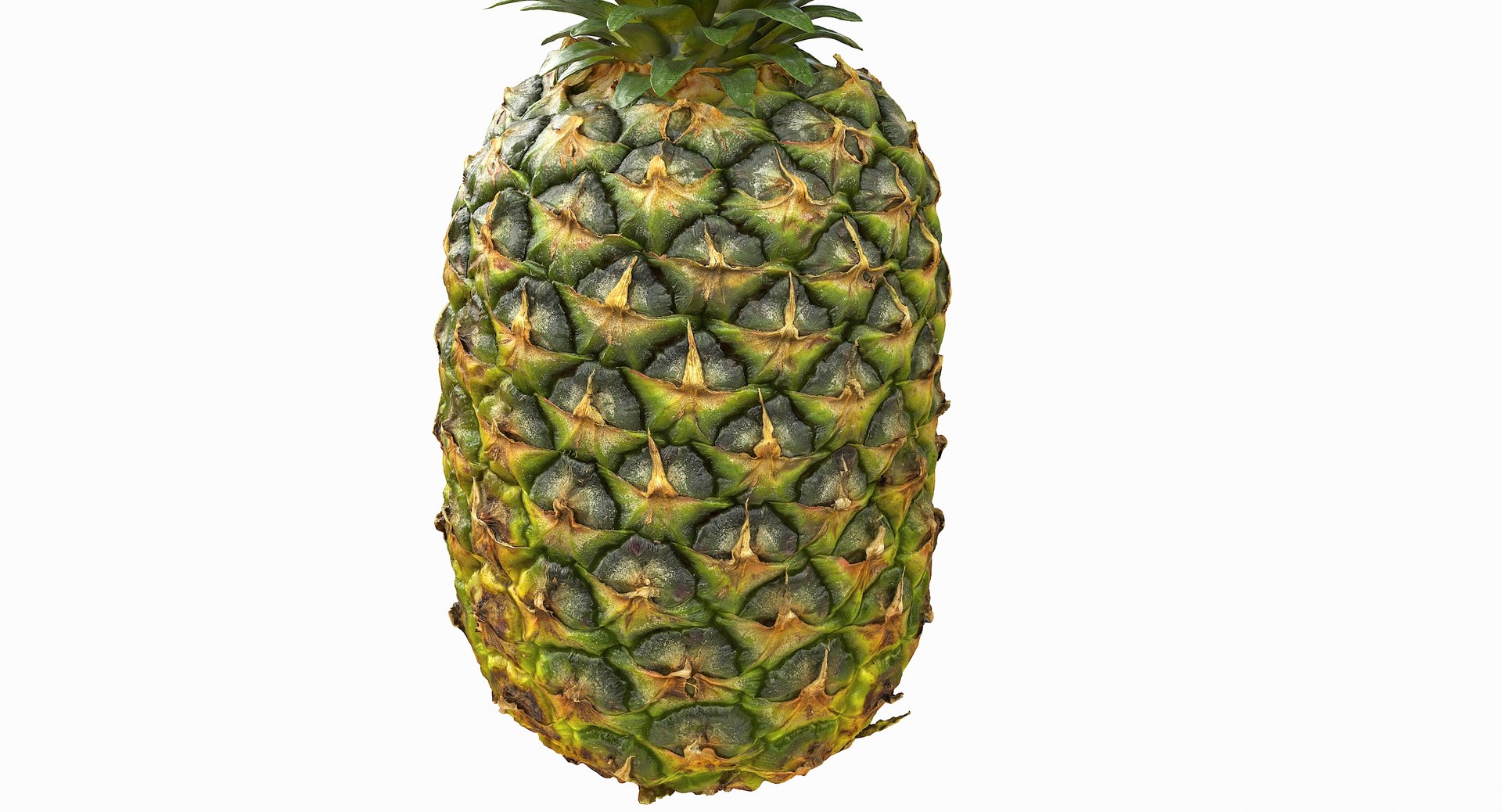 realistic 3D model https://p.turbosquid.com/ts-thumb/rU/af2gif/GrFNbheF/pineapple_012/jpg/1550938455/1920x1080/fit_q87/0c1c715de5ceb964c9c258f2ceb7d9ca76f122b5/pineapple_012.jpg