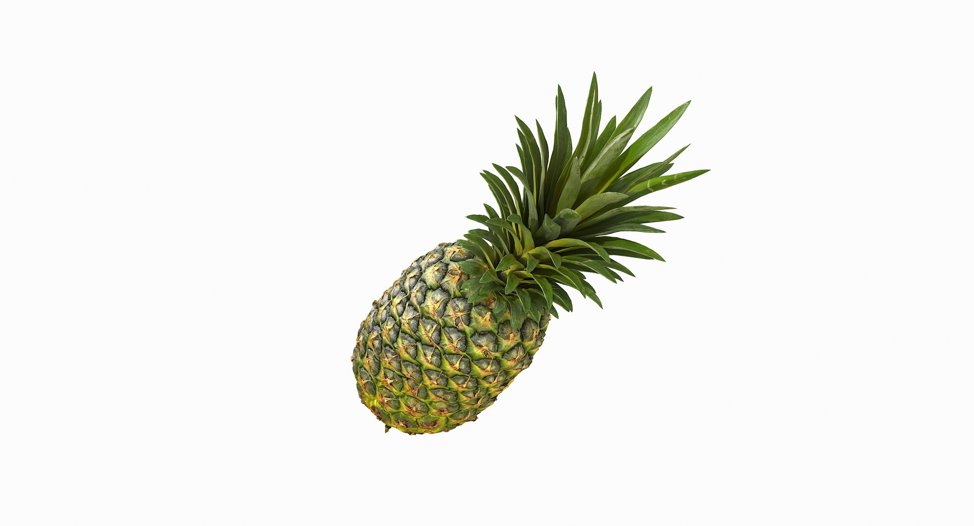 realistic 3D model https://p.turbosquid.com/ts-thumb/rU/af2gif/bNTjjiKH/pineapple_033/jpg/1550938456/1920x1080/fit_q87/c30d8860409c4948daa1559ca5ee403677ec2927/pineapple_033.jpg