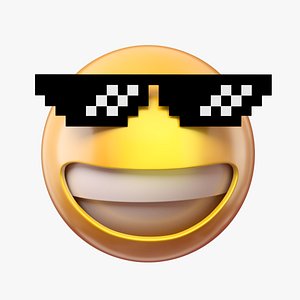 Emoji Thug Life Glasses model