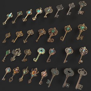 Magical Keys Pack 3D model