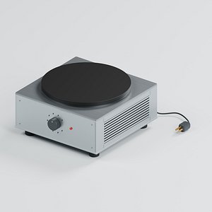 Commercial Round Crepe Griddle with Thermostat and Vented Base