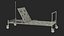 Hospital Folding Bed 3D