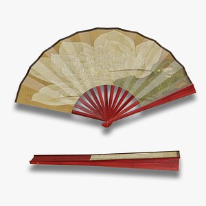 Folding fan 3D