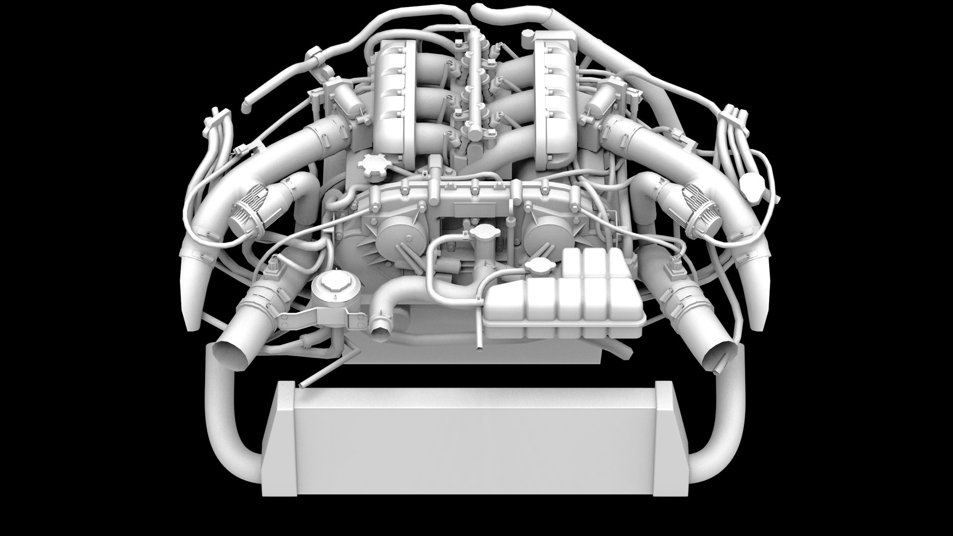 3D Model HKS VR38DETT Nissan GTR Engine - TurboSquid 2307203
