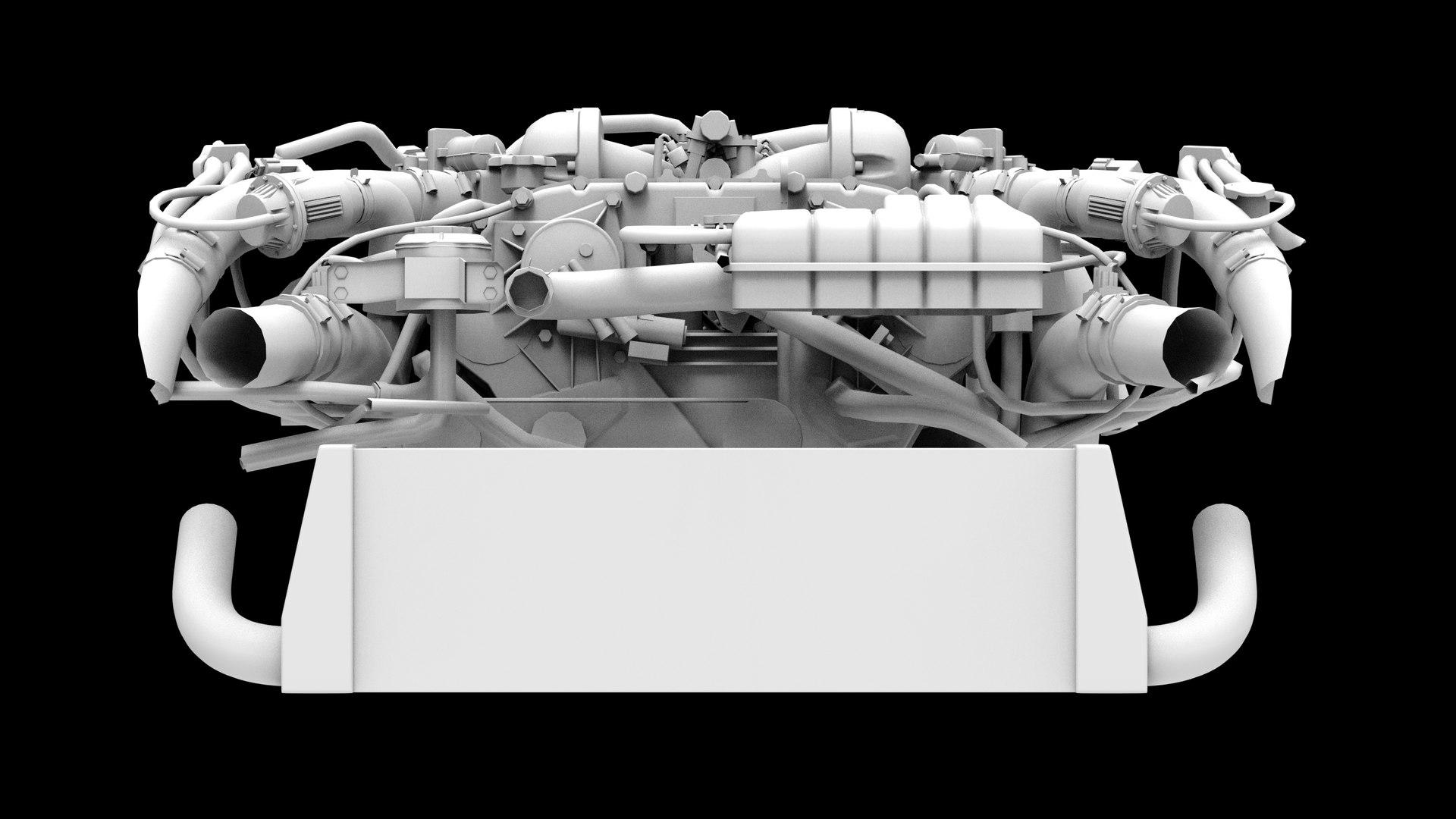 3D Model HKS VR38DETT Nissan GTR Engine - TurboSquid 2307203