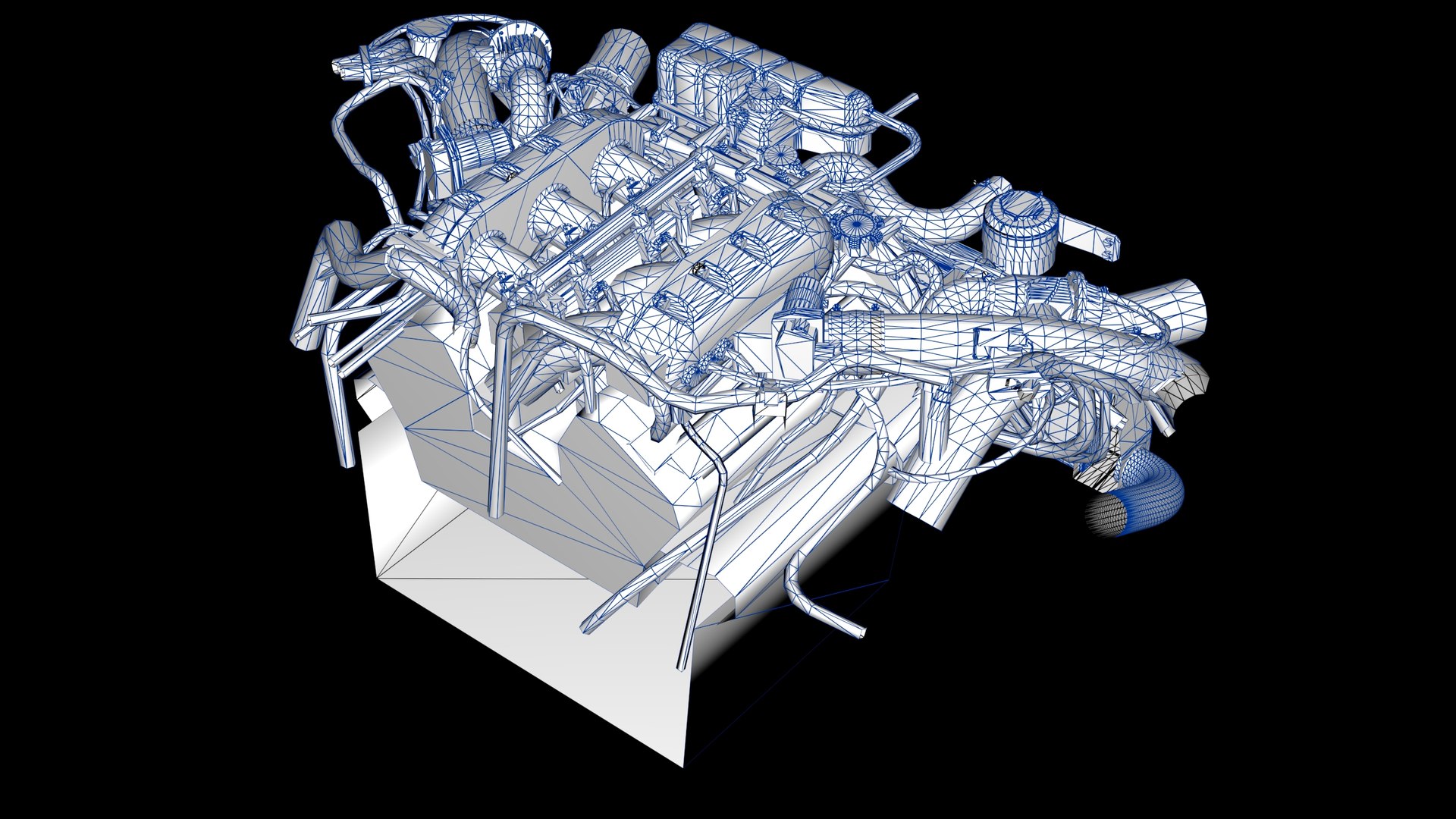3D Model HKS VR38DETT Nissan GTR Engine - TurboSquid 2307203