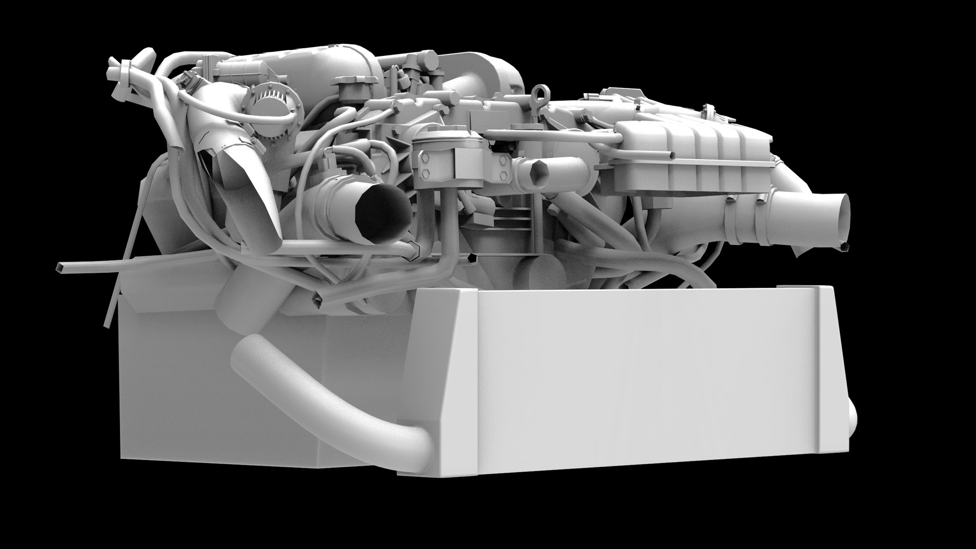 3D Model HKS VR38DETT Nissan GTR Engine - TurboSquid 2307203