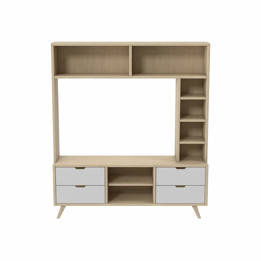 Wooden TV Stand 3D model TurboSquid 2055549