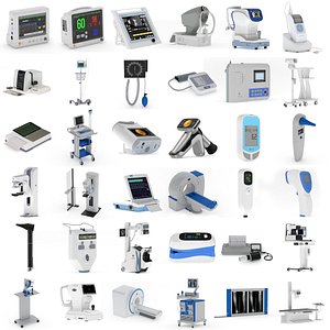 3D 36 Models Medical Diagnostic Equipment Collection