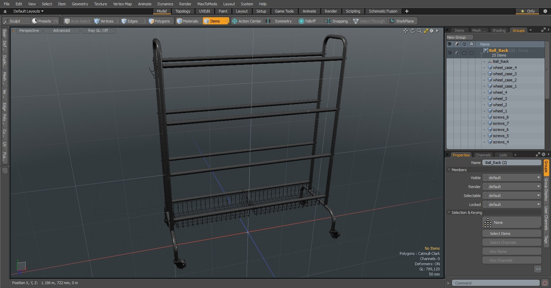 3D Ball Rack Model - TurboSquid 1941671