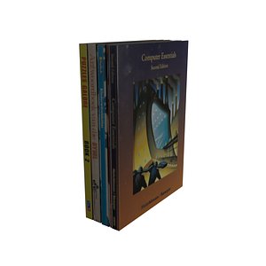 stacked books 3D model