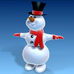 3d snowman model