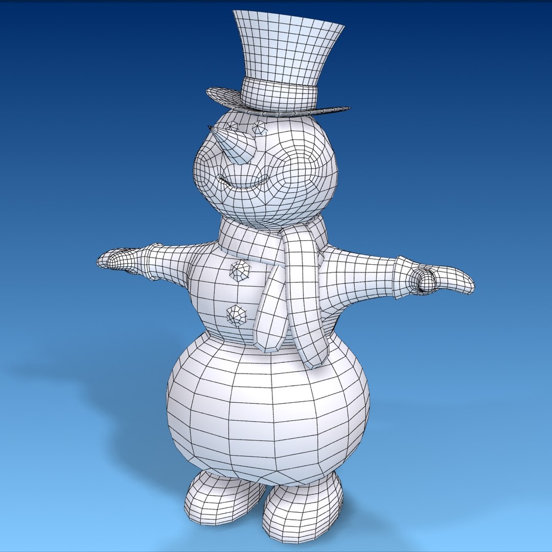 3d Snowman Model