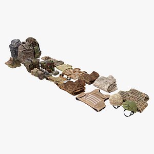 Military collection uniform backpacks pouches body armour