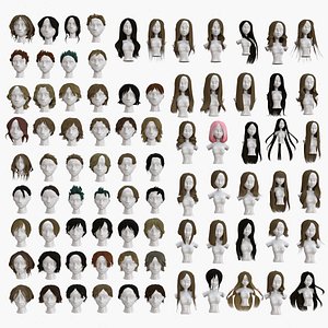 3D Hairstyles collection