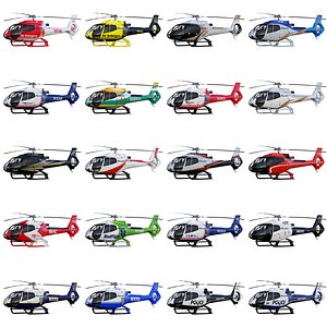 Helicopter Megapack EC130-H130 20 x Liveries 3D model