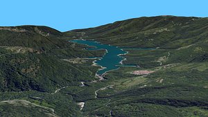lake italy resolution 3d model