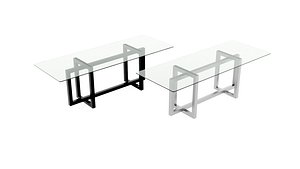 Glass table Atlant-1  Black and Gray