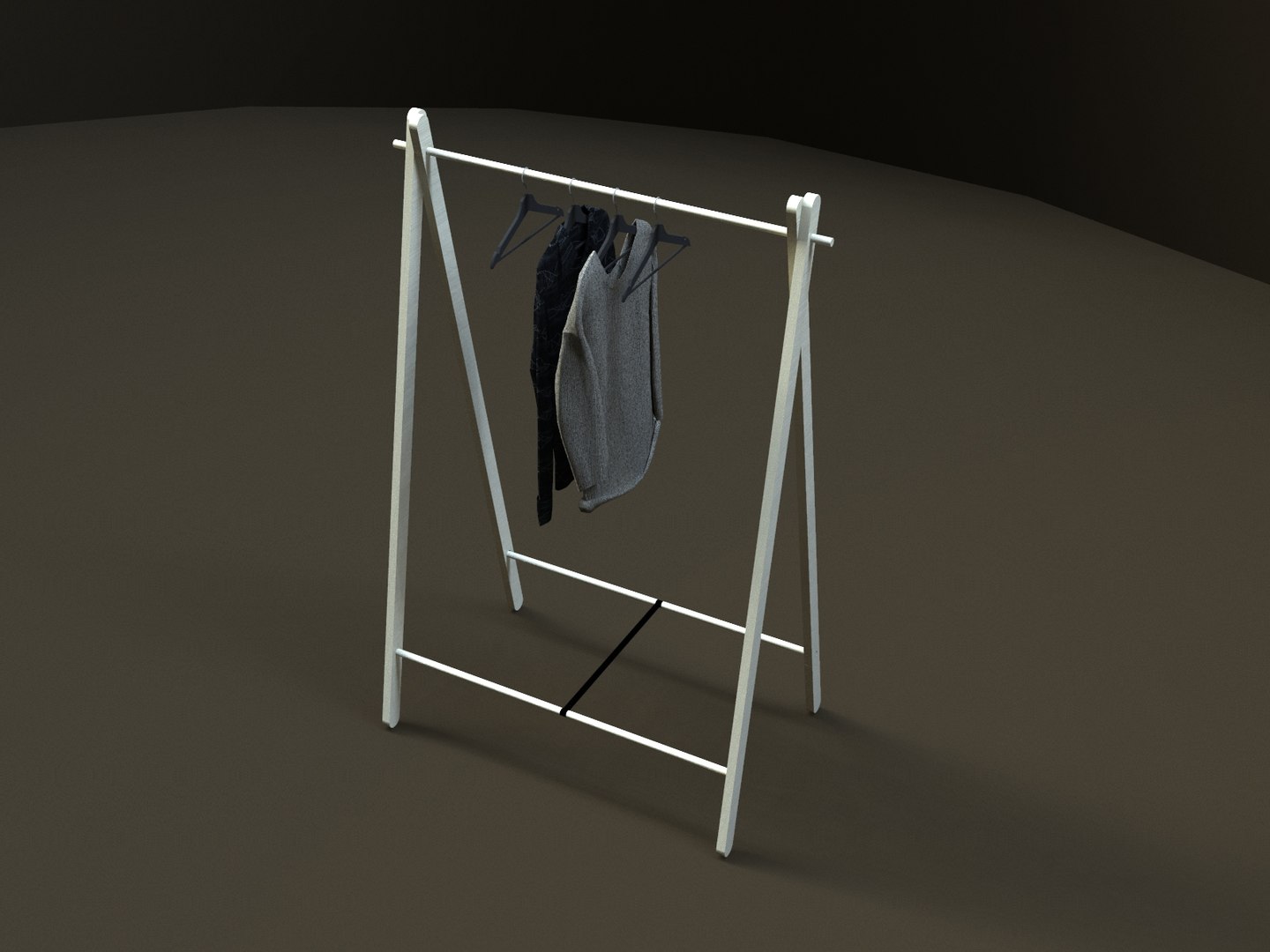 3D Modern Clothing Rack 1 Model - TurboSquid 1685566
