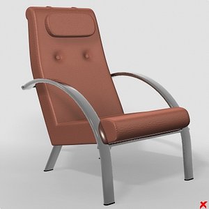 armchair chair 3d model