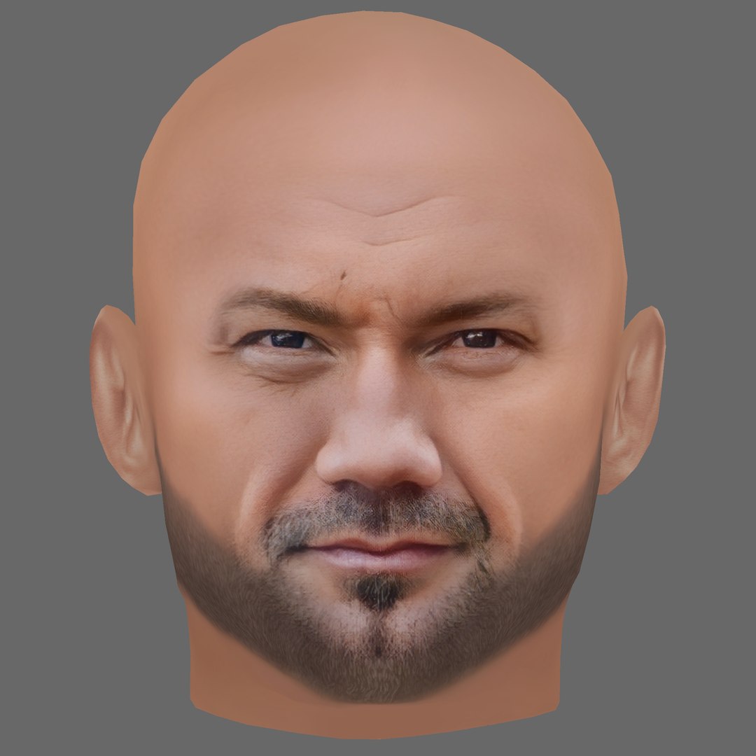 3D Dave Bautista Head - Low Poly Head For Game Model - TurboSquid 2218877