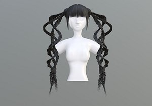 3D Wavy Ponytails Hairstyle