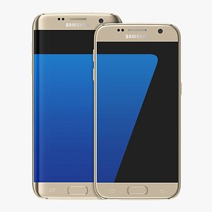 3d model realistic samsung galaxy s7