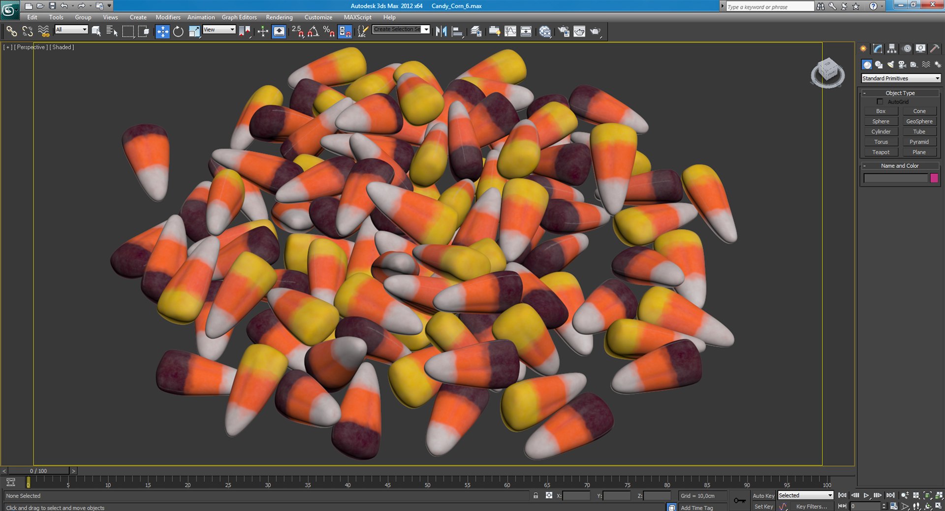 3D Candy Corn 6 Model - TurboSquid 1338181